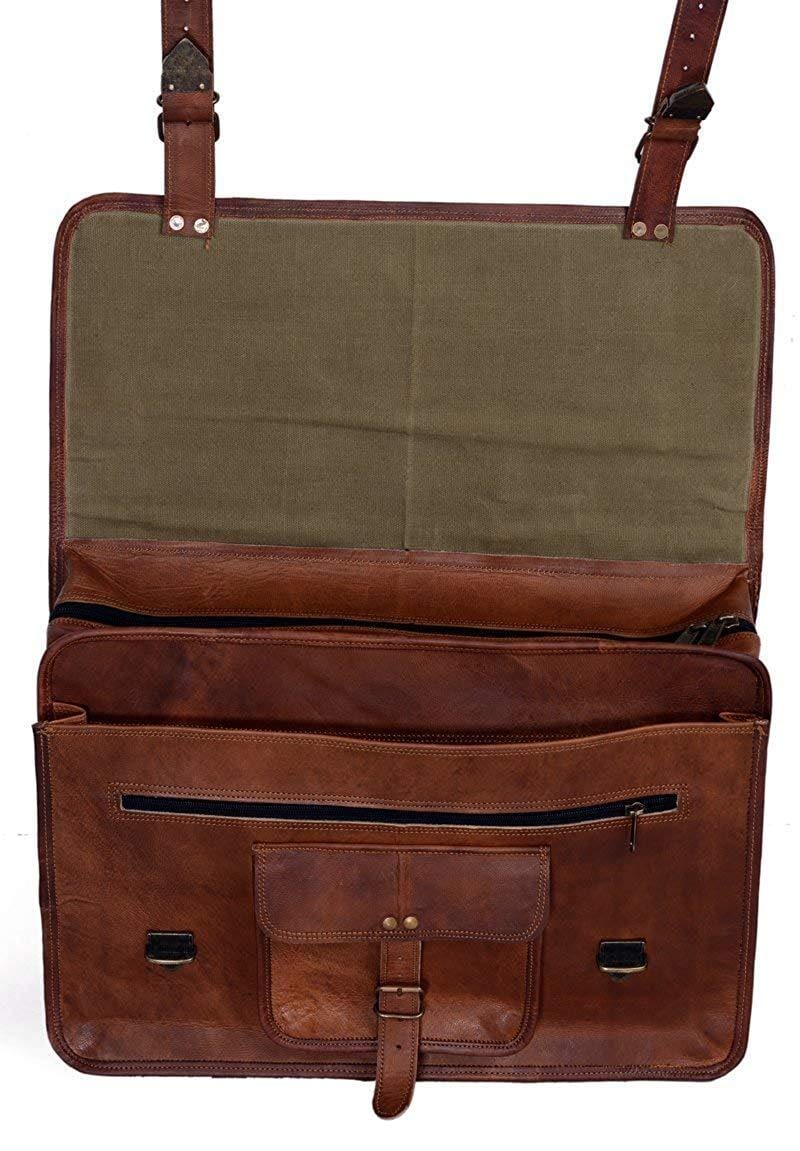 Counsel 18-inch Leather Document Briefcase — view 3