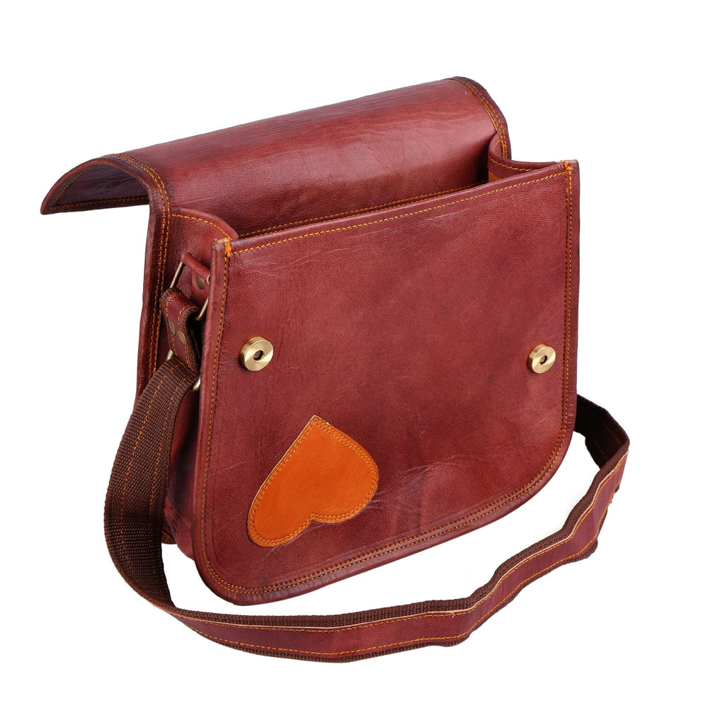 Heart Detail Leather Crossbody — view 3