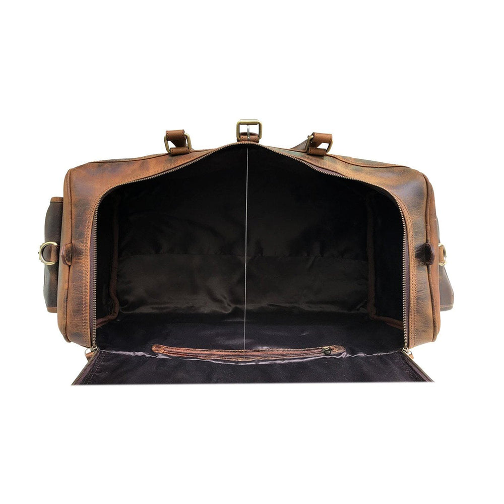 Hunter Buffalo Leather Pocket Duffel — view 3
