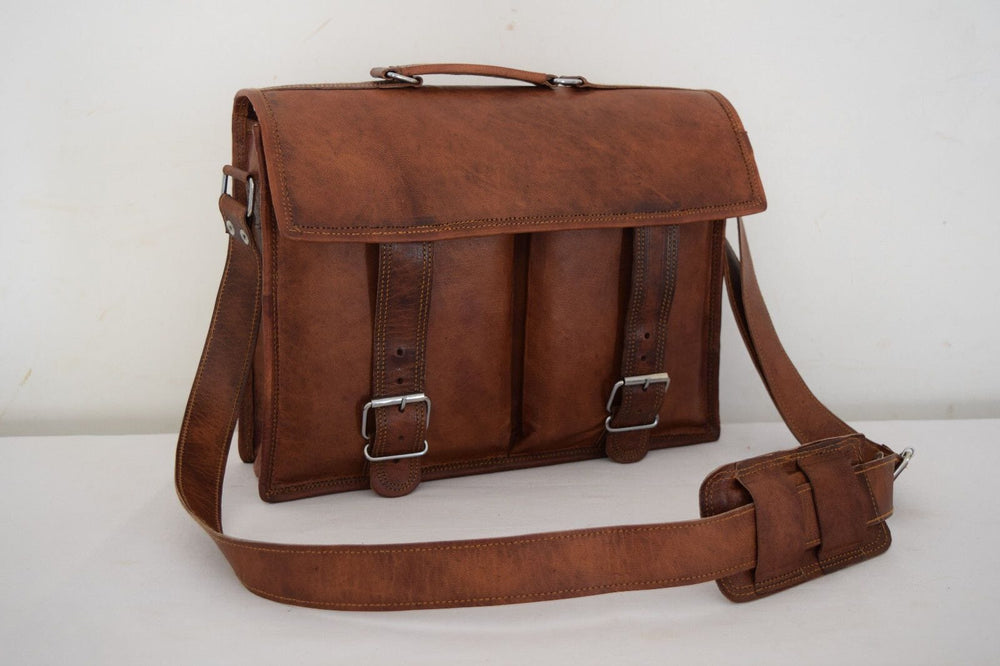 Longstrap Leather Office Messenger — view 2