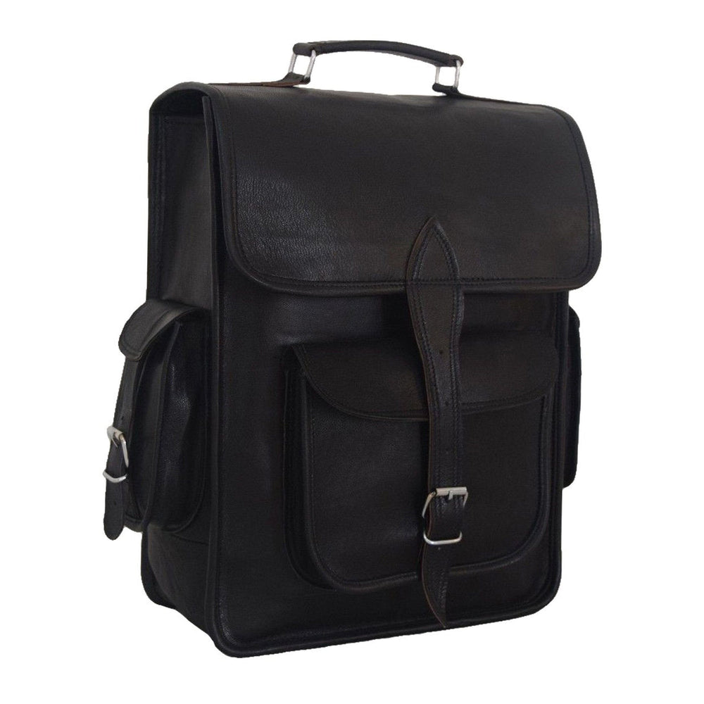 Onyx Leather Office Backpack — view 2