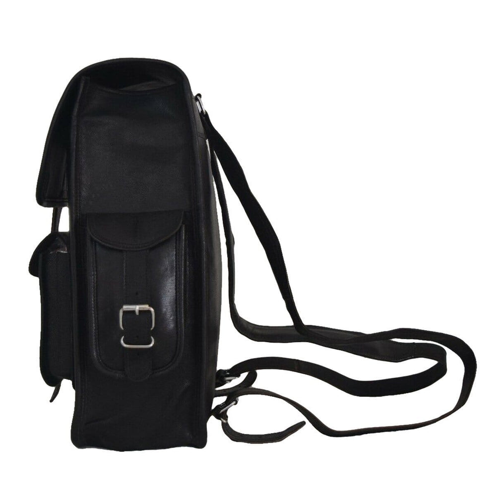 Onyx Leather Office Backpack — view 3