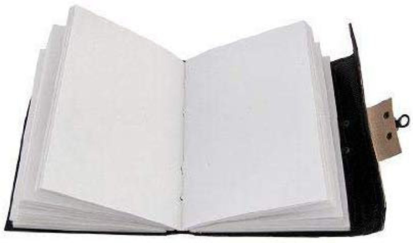Heart Design Large Vintage Embossed Leather Journal- Coptic Bound with Lock Closure 8Hx6W Inch (2 pcs)