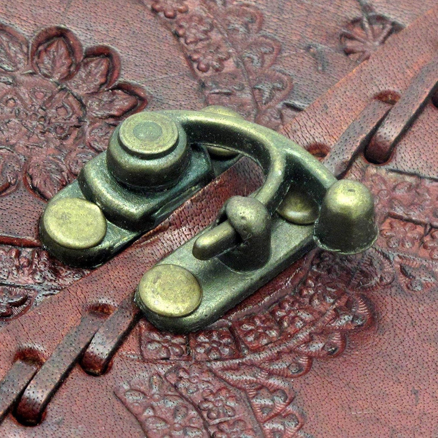Vintage Embossed Handmade Leather Journal / Handmade Leather Notebook / 6H x 4W Inches (2 pcs )