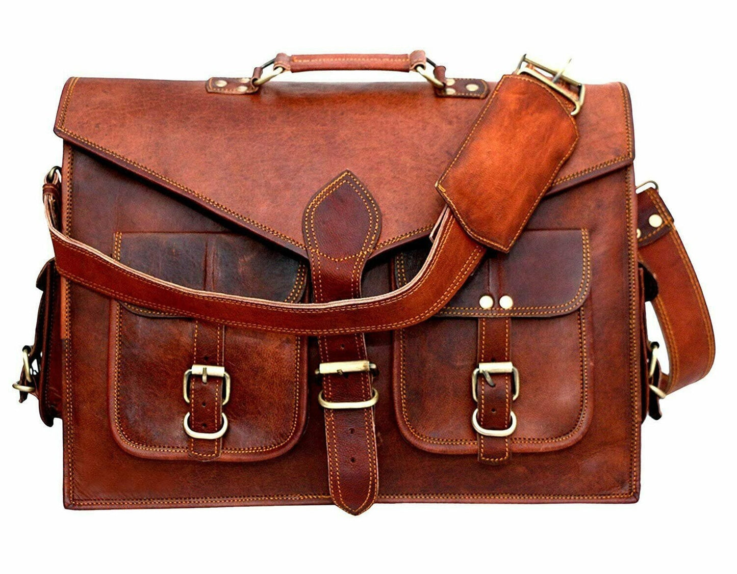 Leather Messenger Bag, Messenger Bag men, Large messenger bag, Vintage messenger bag, Handcrafted laptop bag, Brown Briefcase bag gift men