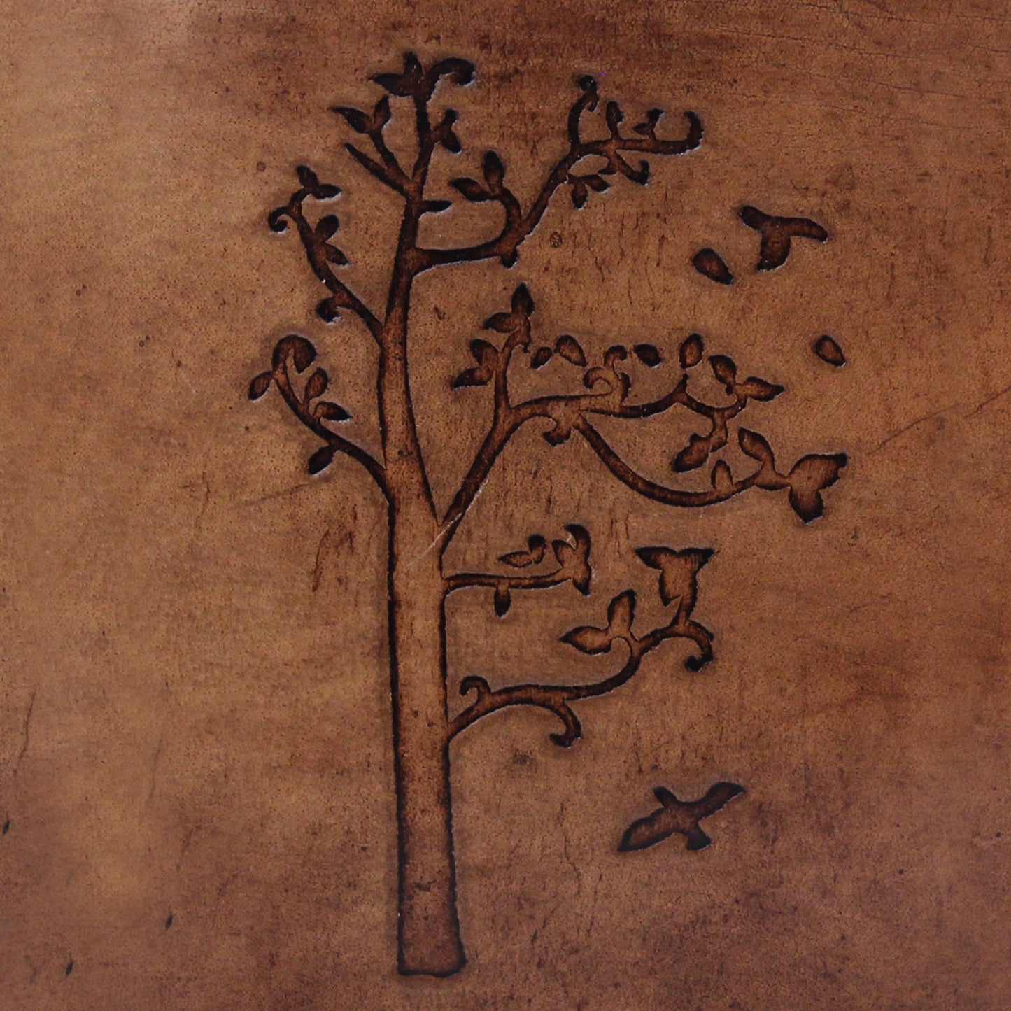 Vintage Tree engraved Handmade Leather Journal For Students, Artists, Men and Women Brown Christmas Gift ( Pack of 2)