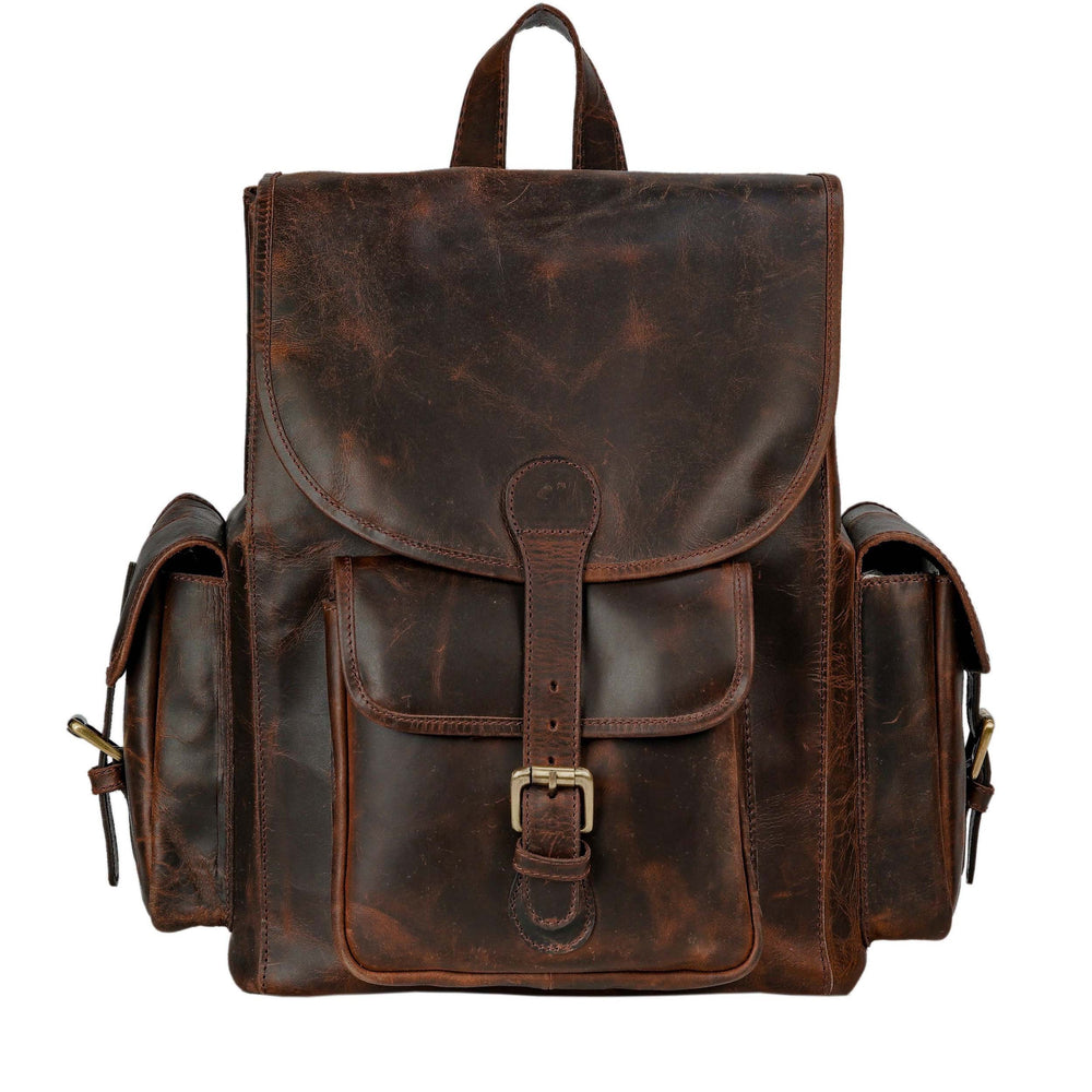Women's Leather Mini Backpack – College Rucksack