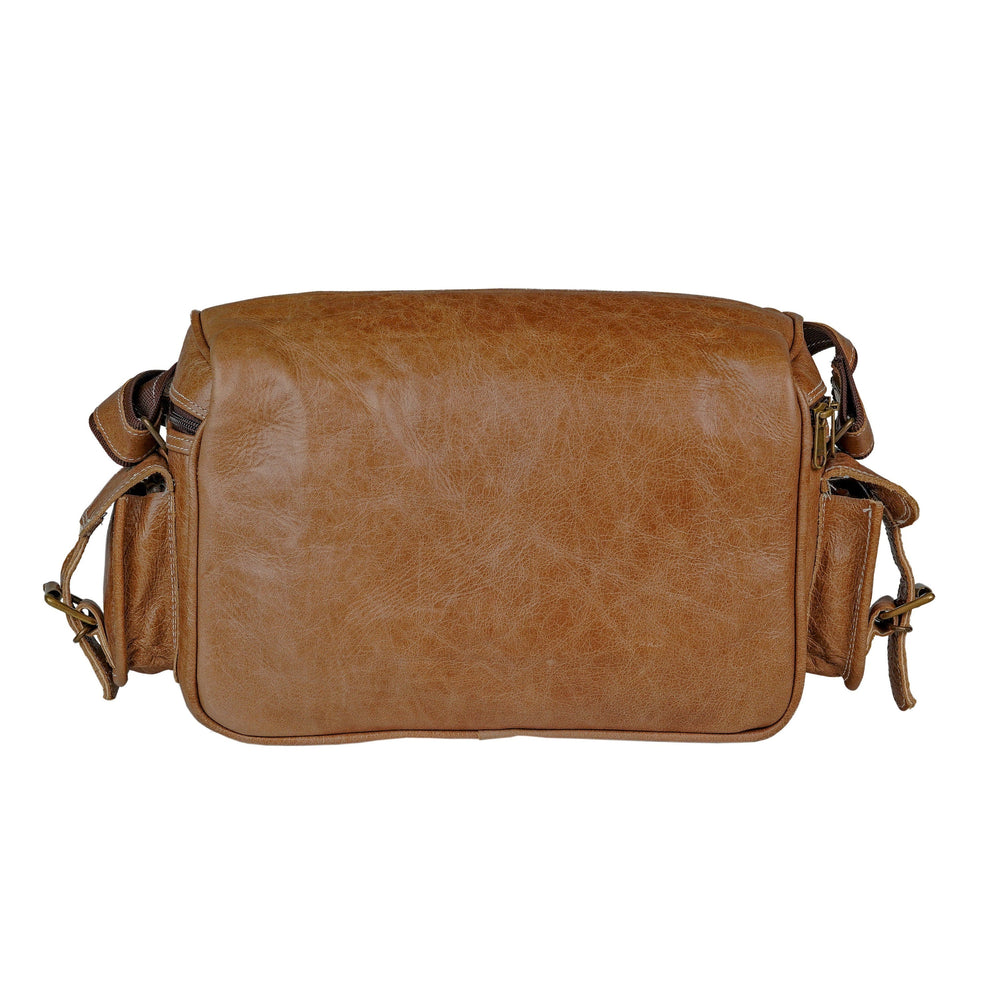 Personalized Padded Leather Camera Bag – DSLR Gift for Him