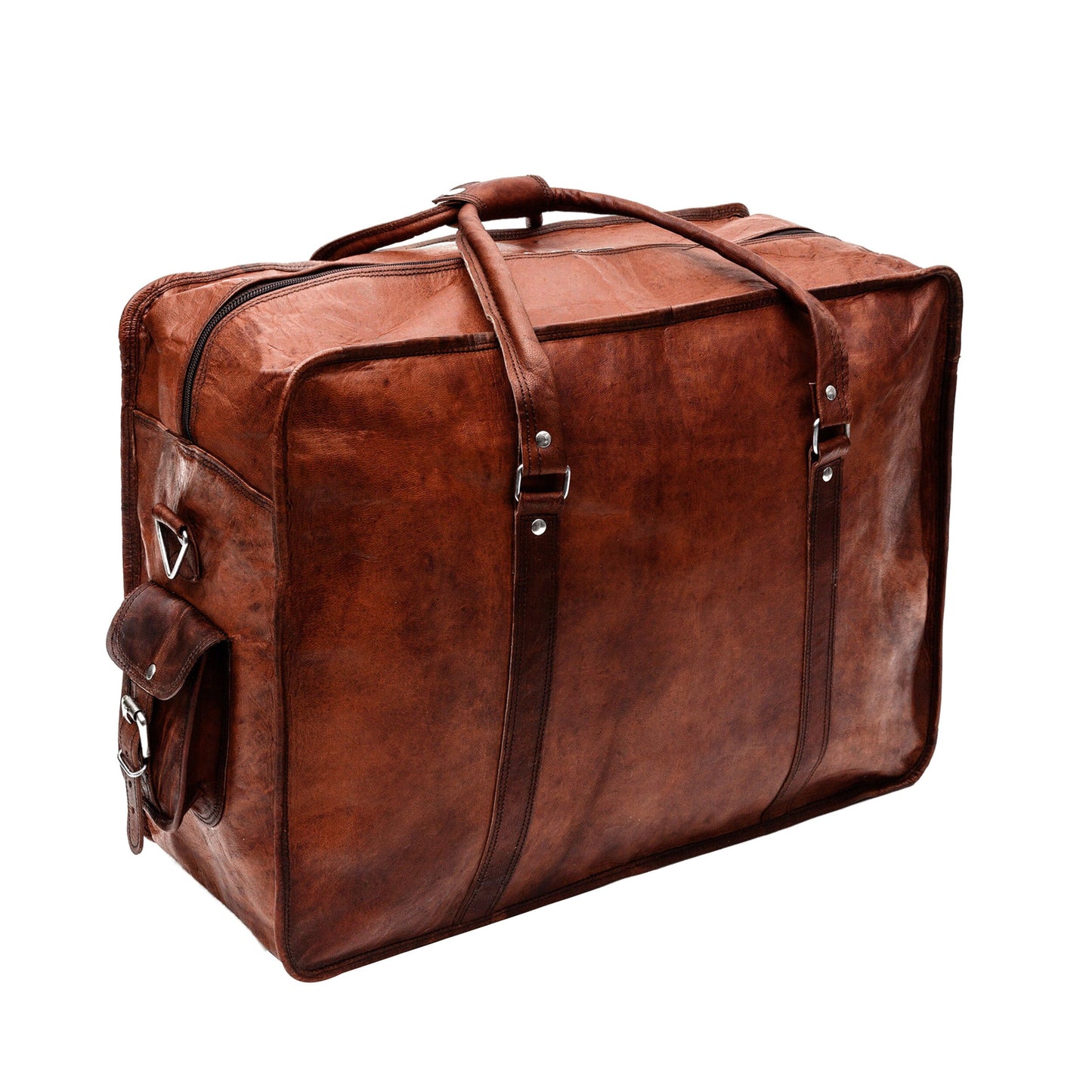 Personalized Full Grain Leather Briefcase, Leather Laptop Shoulder Bag, Brown Genuine Leather Bag, Leather Cross body Bag For Men & Women