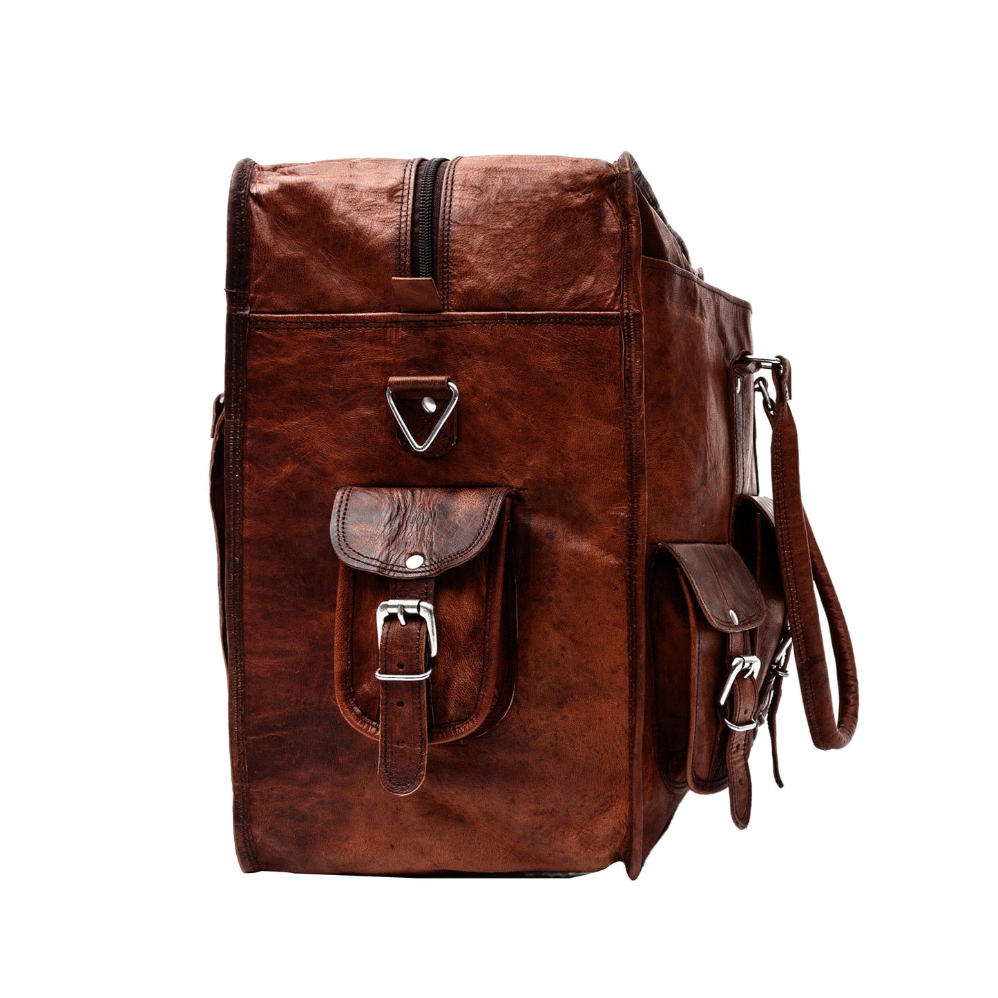 Personalized Full Grain Leather Briefcase, Leather Laptop Shoulder Bag, Brown Genuine Leather Bag, Leather Cross body Bag For Men & Women