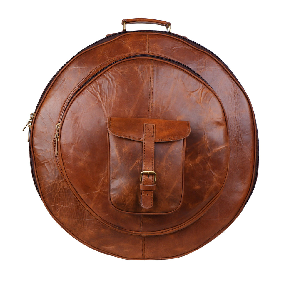 Buffalo Leather Cymbal Carrying Case
