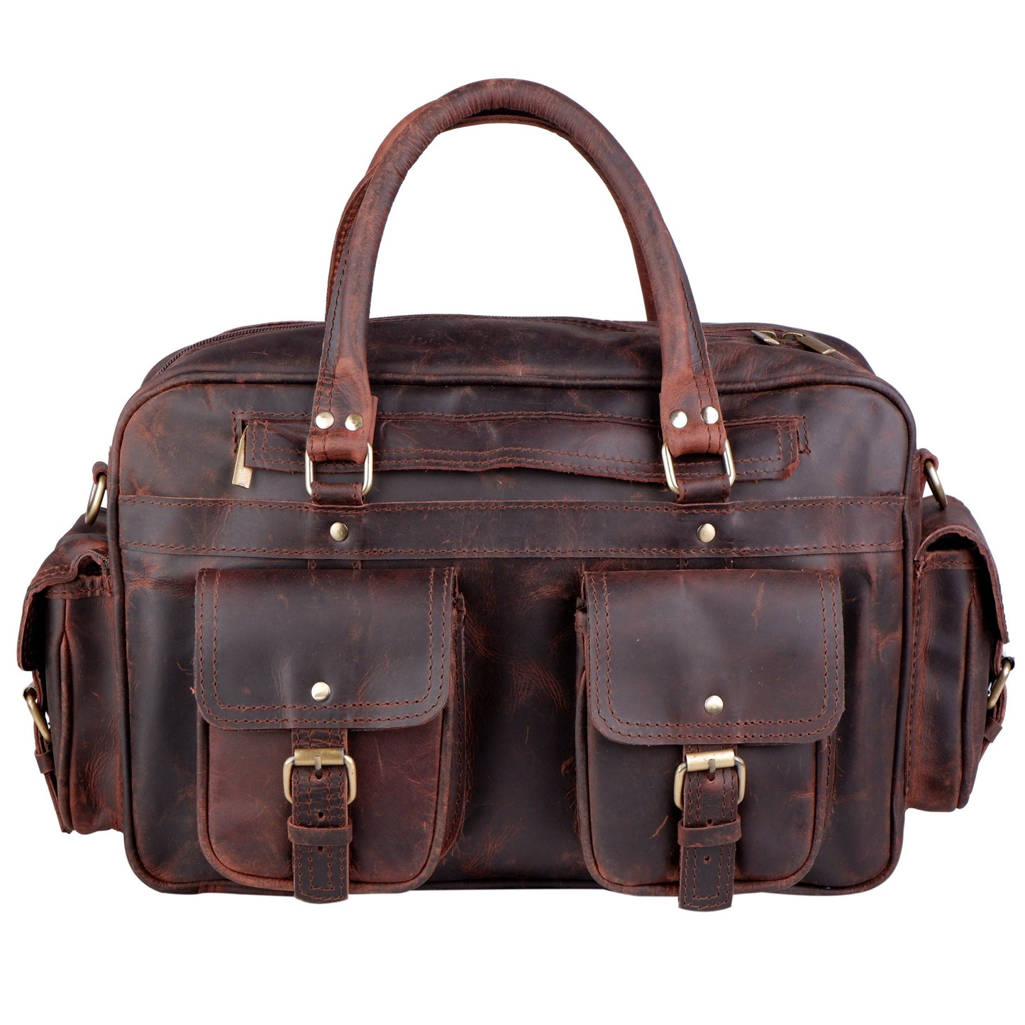 Premium Buffalo Leather Briefcase, Leather Laptop Shoulder Bag, Vintage Brown Buffalo Leather Cross body Briefcase, Gift For Him & Her