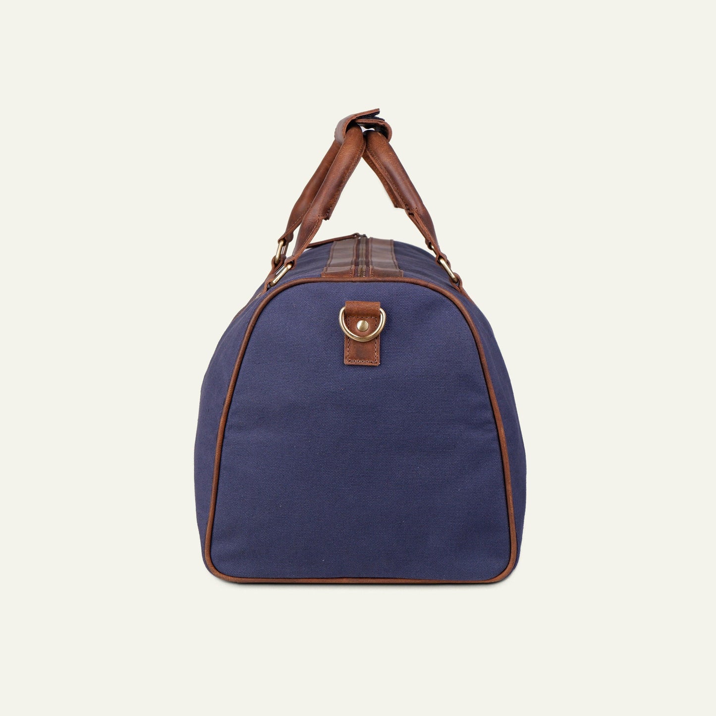 Premium Canvas Leather Duffel Bag, Canvas Travel Duffel Bag, Blue Canvas Duffel Bag, Valentine's Day Gift For Him & Her