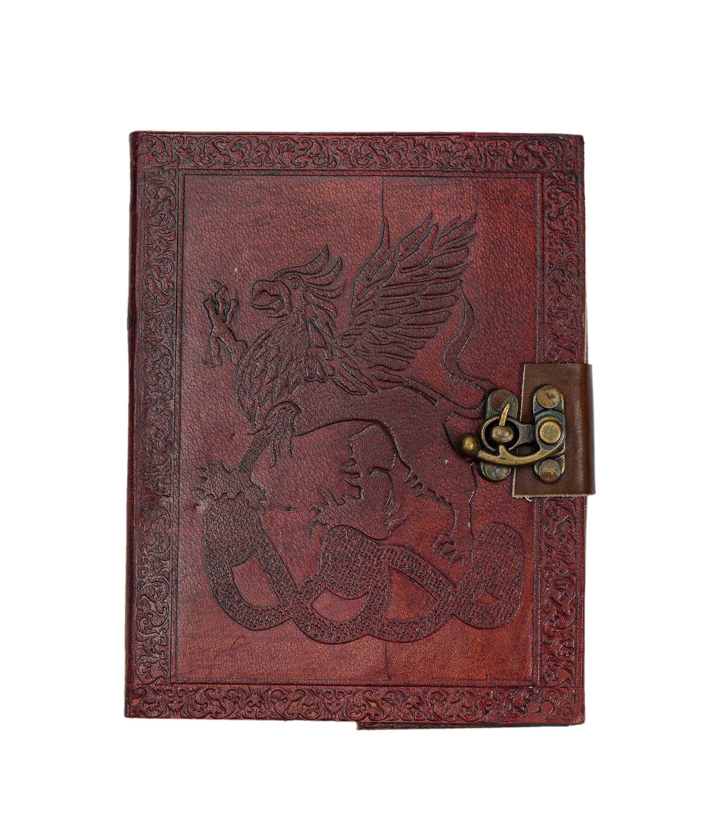 Dragon Leather journal, journal handmade paper, leather notebook, custom leather journal, leather writing journal, leather sketchbook