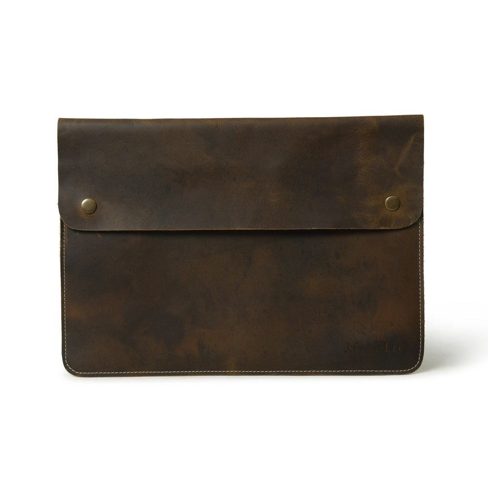 Leather MacBook Sleeve 13" & 14" – Personalized Laptop Case