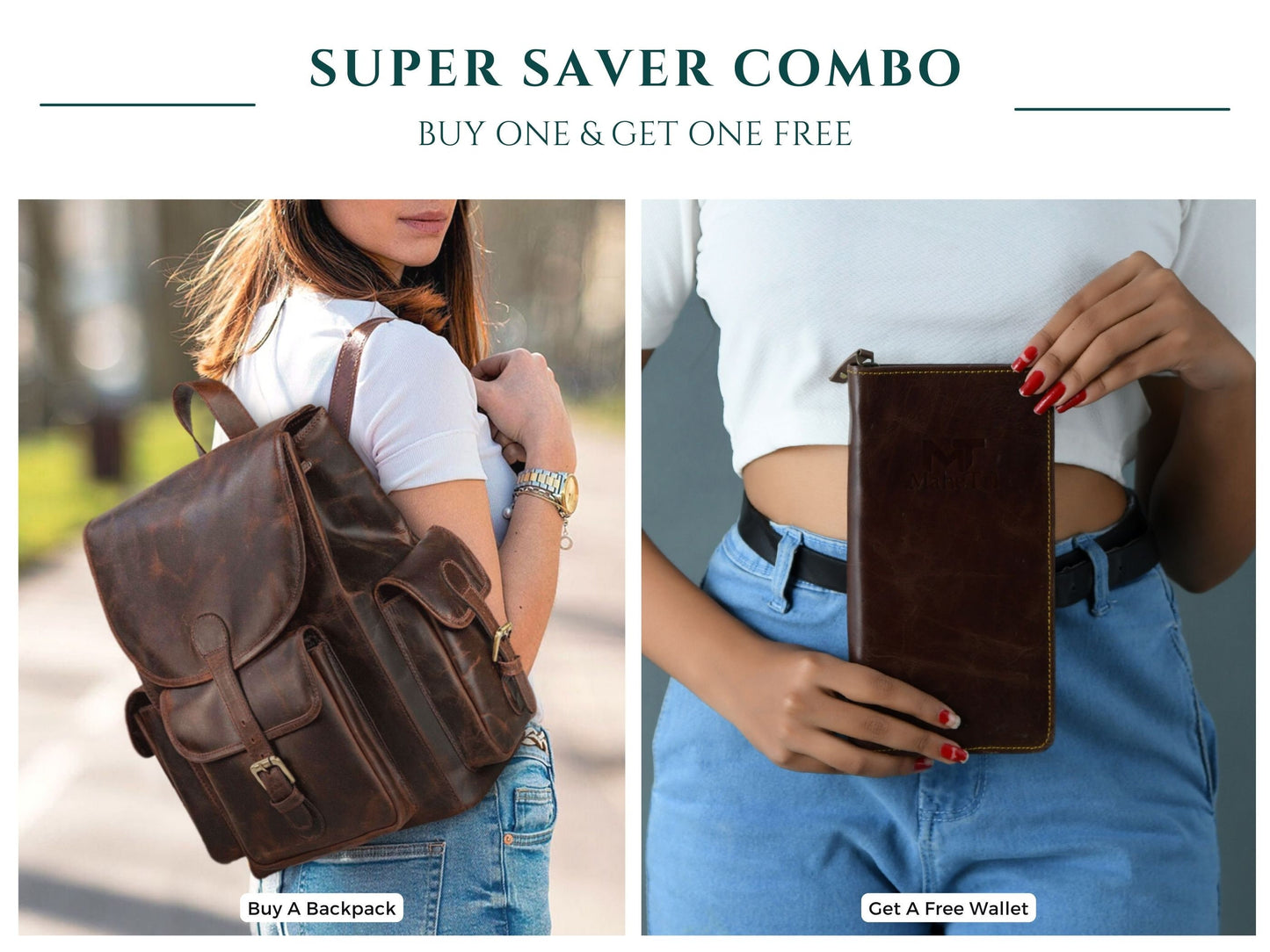 Free Clutch Wallet | Handmade Women's Leather Backpack | Multipurpose Leather Rucksack | Mini Leather Backpack |Genuine leather Gift For Her