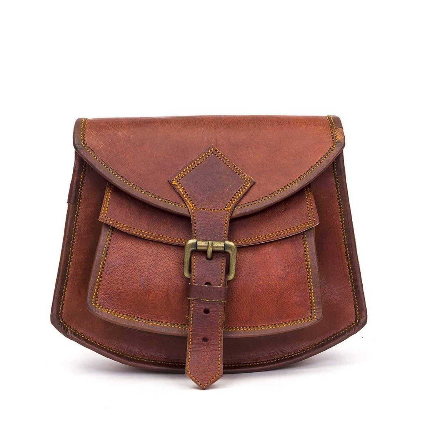 Leather Crossbody Bag, Leather Shoulder Bag, Personalized leather bag, Vintage Brown Sling bag, Handcrafted women satchel bag, Gift for her
