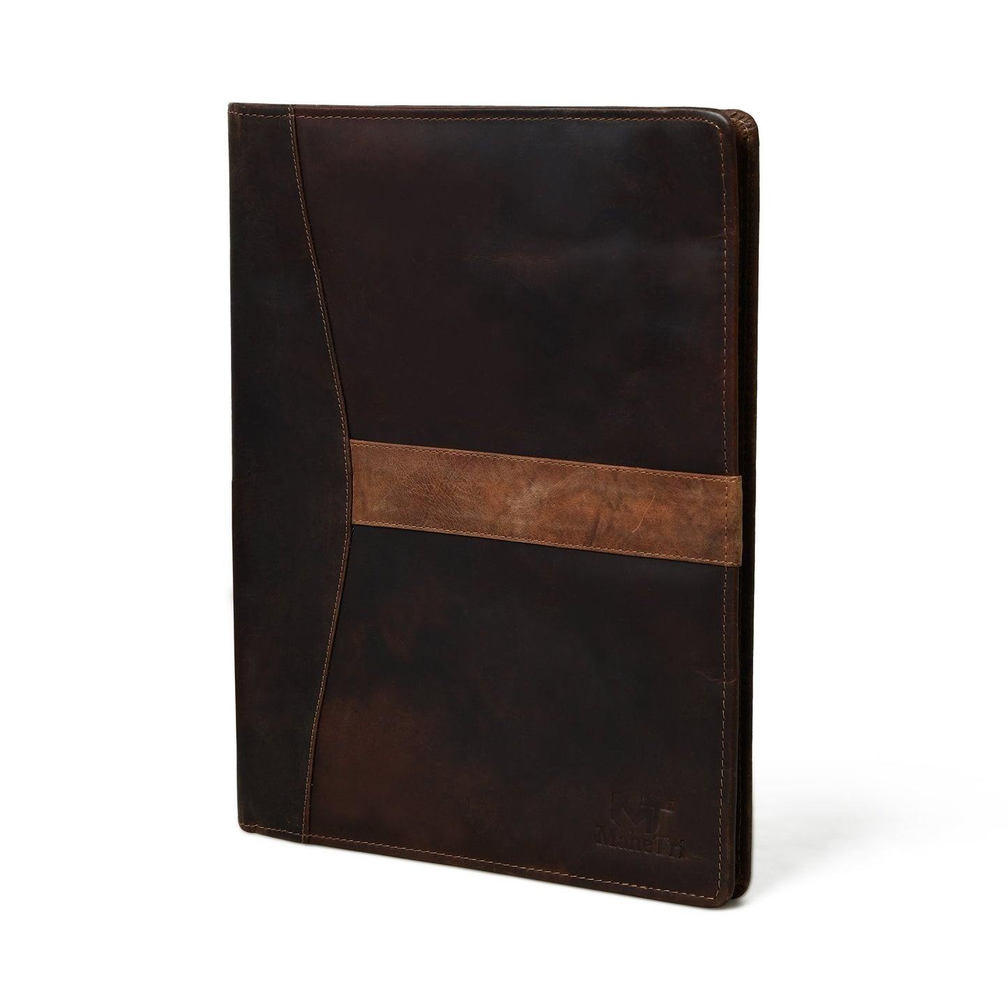Personalized LEATHER PORTFOLIO, Padfolio, Gift for men, Fathers day gift, Brown genuine leather portfolio, Portfolio storage & organization
