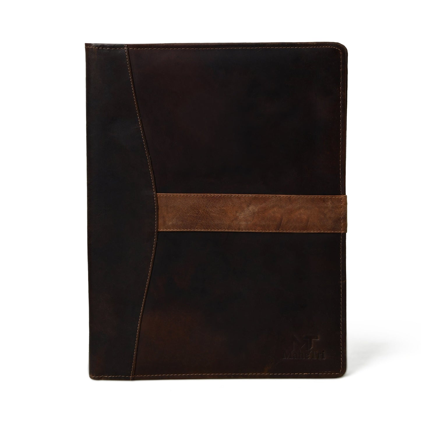 Personalized LEATHER PORTFOLIO, Padfolio, Gift for men, Fathers day gift, Brown genuine leather portfolio, Portfolio storage & organization