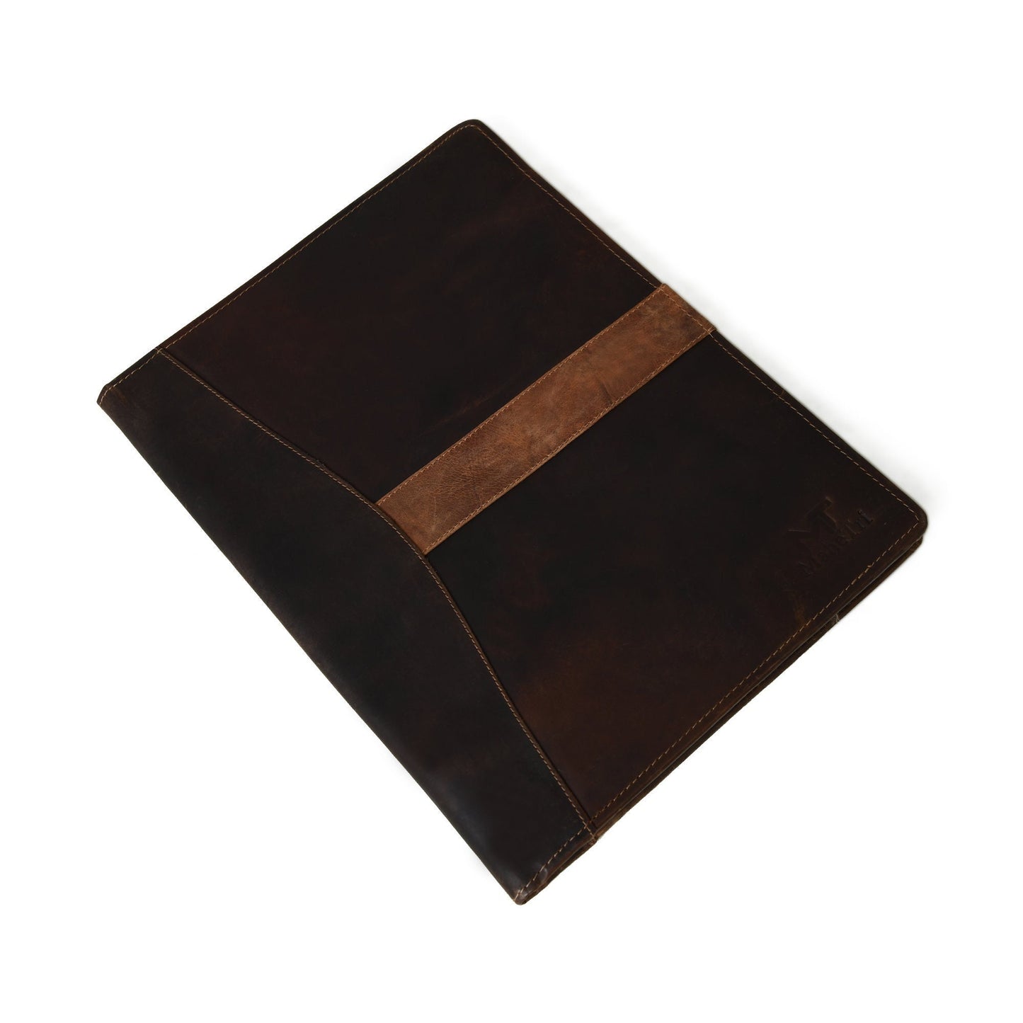 Personalized LEATHER PORTFOLIO, Padfolio, Gift for men, Fathers day gift, Brown genuine leather portfolio, Portfolio storage & organization