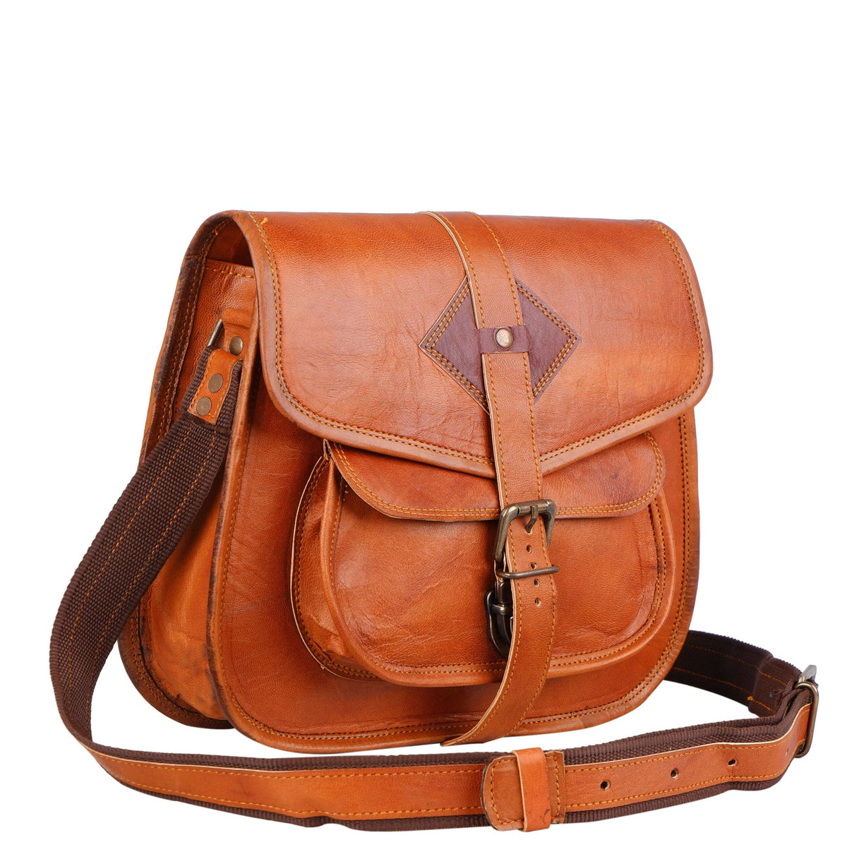 Amber Pocket Leather Crossbody — view 1