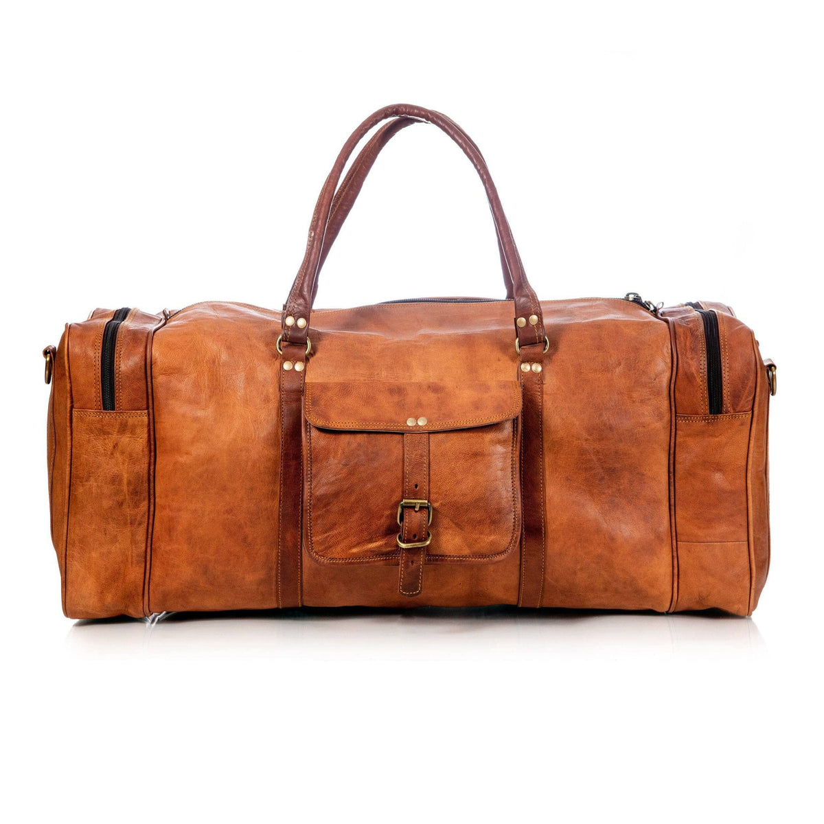 Amber Trail Leather Duffel — view 1