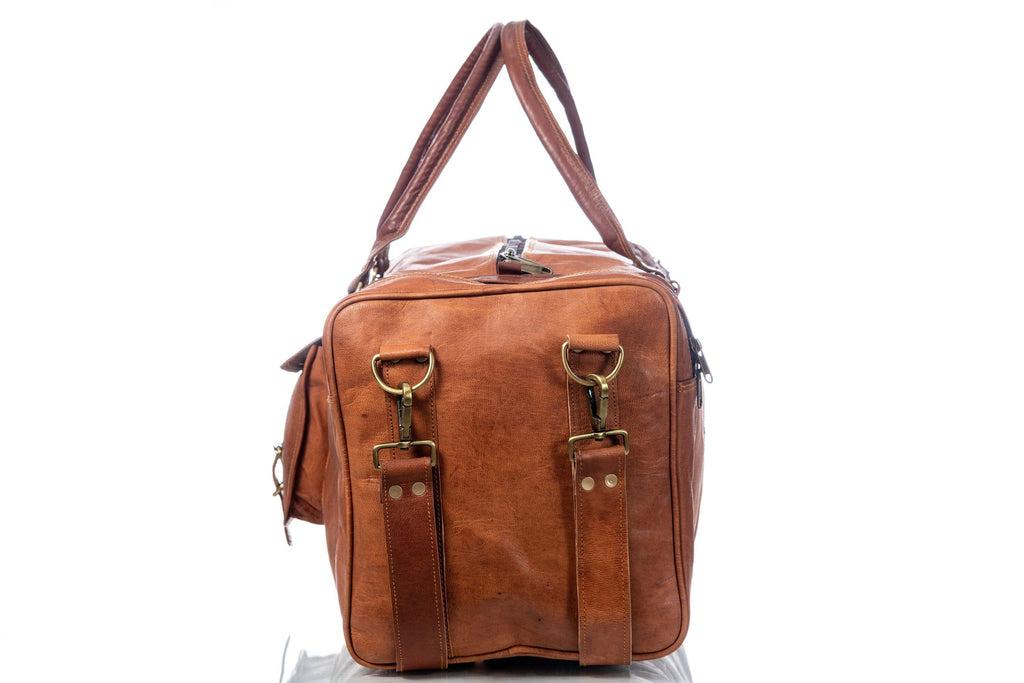 Amber Trail Leather Duffel — view 3
