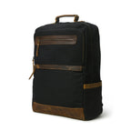 Canvas Commuter Backpack with Buffalo Leather Trim — view 1