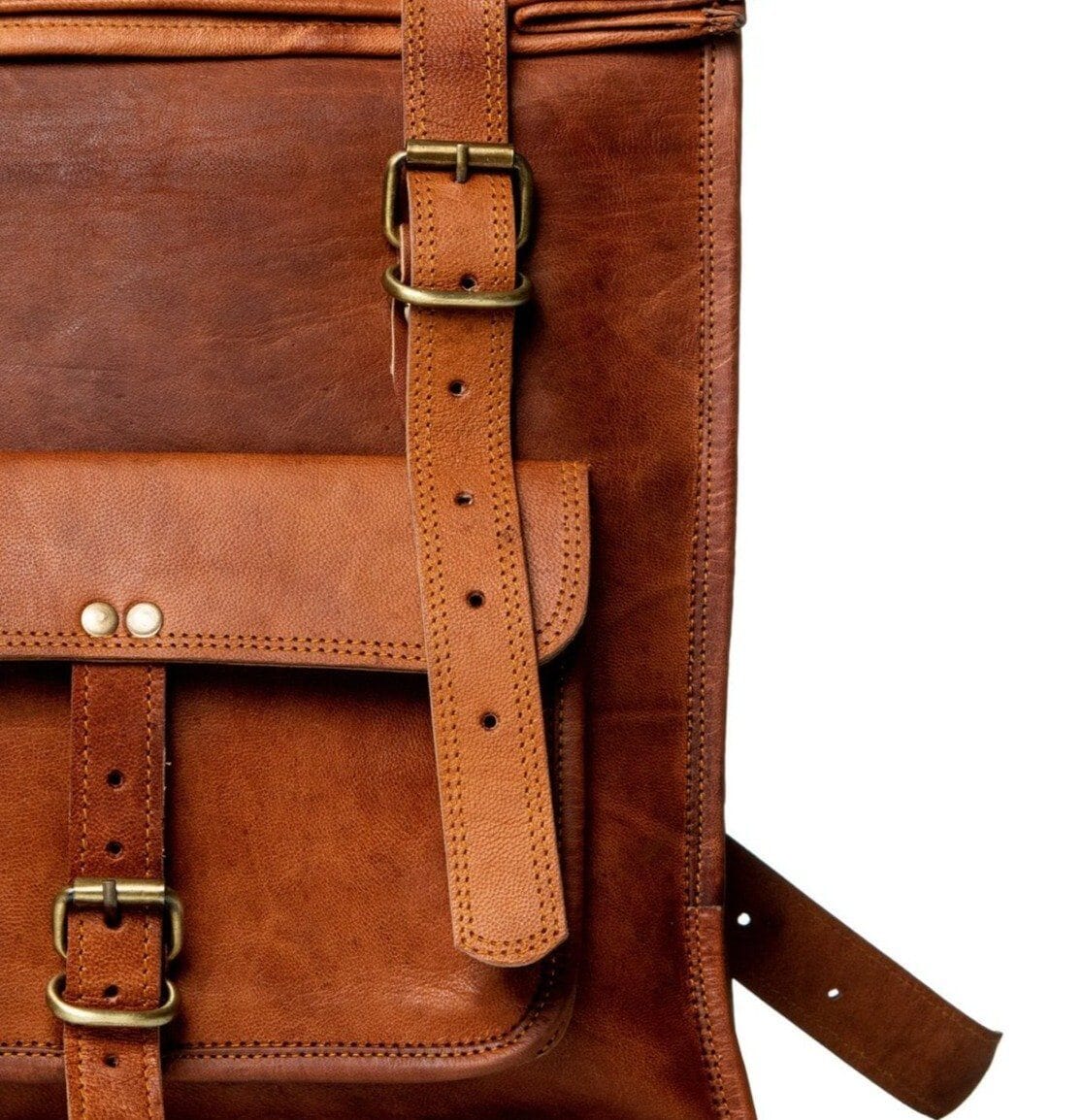 Canyon Leather Roll-Top Rucksack