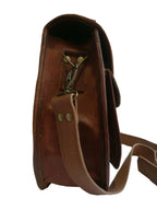 Crescent Handle Leather Satchel — view 3