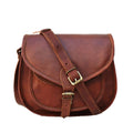Curved Flap Leather Crossbody — view 1