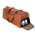Departure Leather Duffel with Shoe Storage — view 3