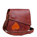 Heart Detail Leather Crossbody — view 1