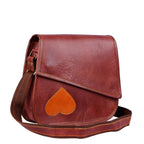 Heart Detail Leather Crossbody — view 1