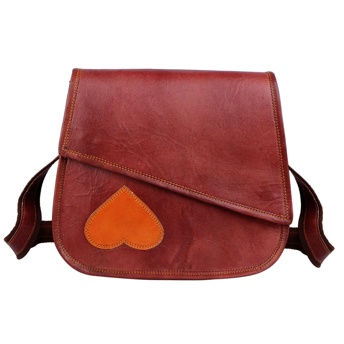 Heart Detail Leather Crossbody — view 2