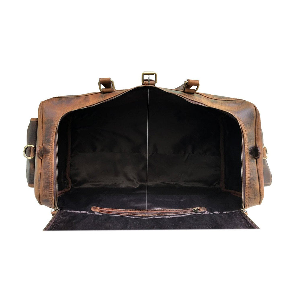 Hunter Buffalo Leather Pocket Duffel — view 3