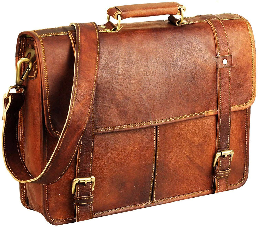 Ledger Leather Work Satchel — view 3