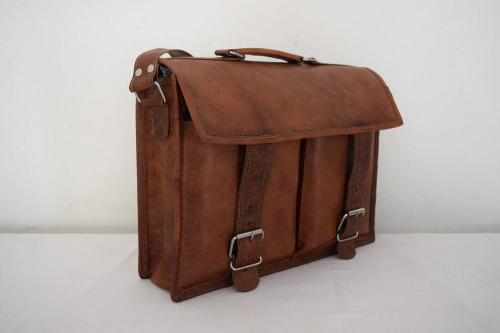 Longstrap Leather Office Messenger — view 3