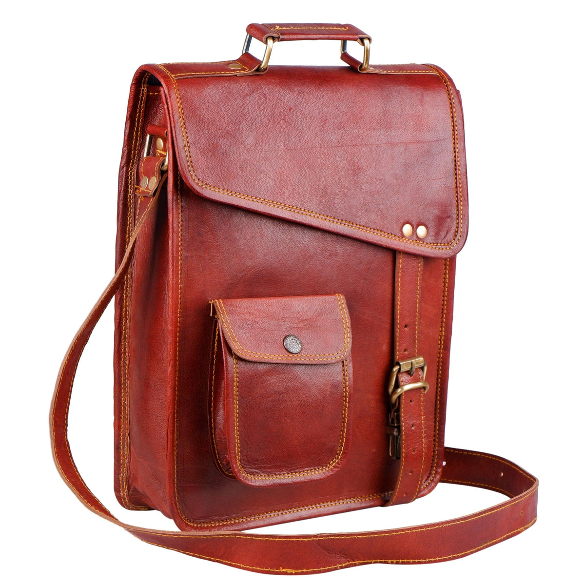 Maple Vertical Leather Crossbody — view 1