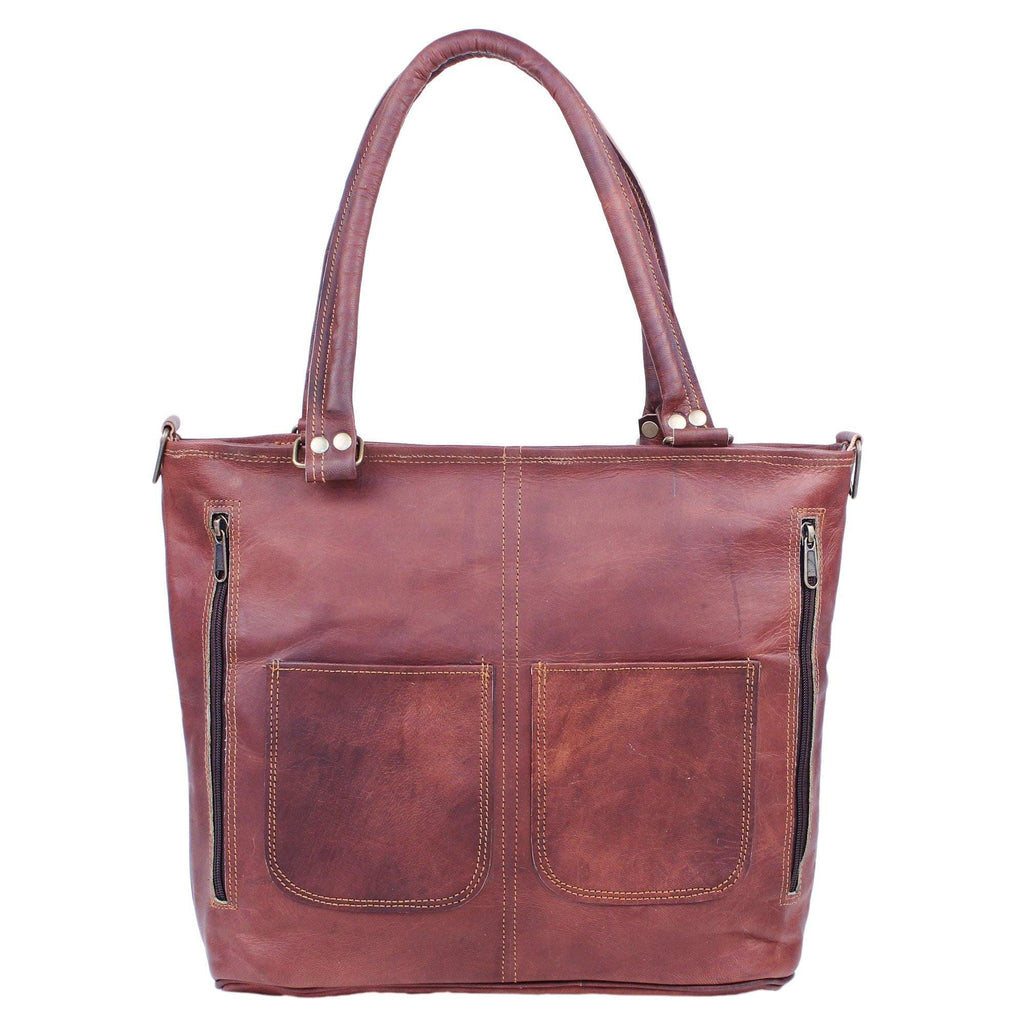 Market Square Leather Shoulder Tote — view 1