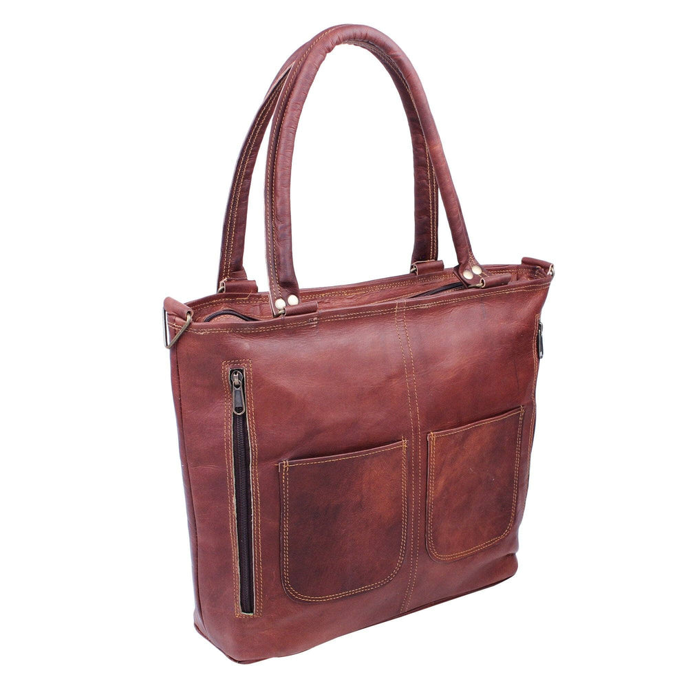 Market Square Leather Shoulder Tote — view 2
