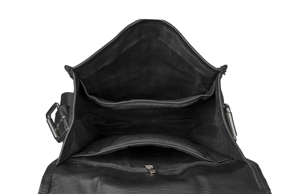 Onyx Convertible Leather Backpack — view 3