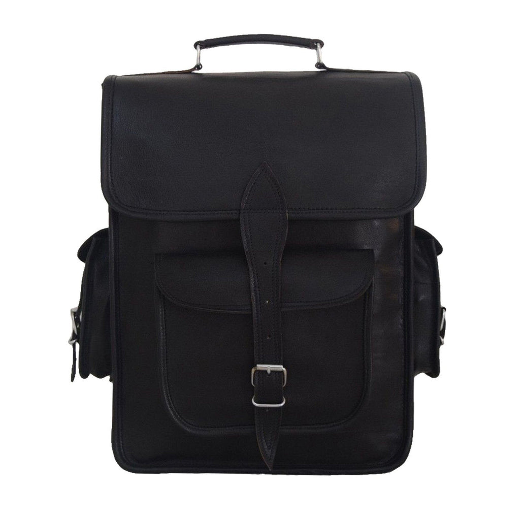Onyx Leather Office Backpack — view 1
