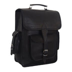 Onyx Leather Office Backpack — view 2