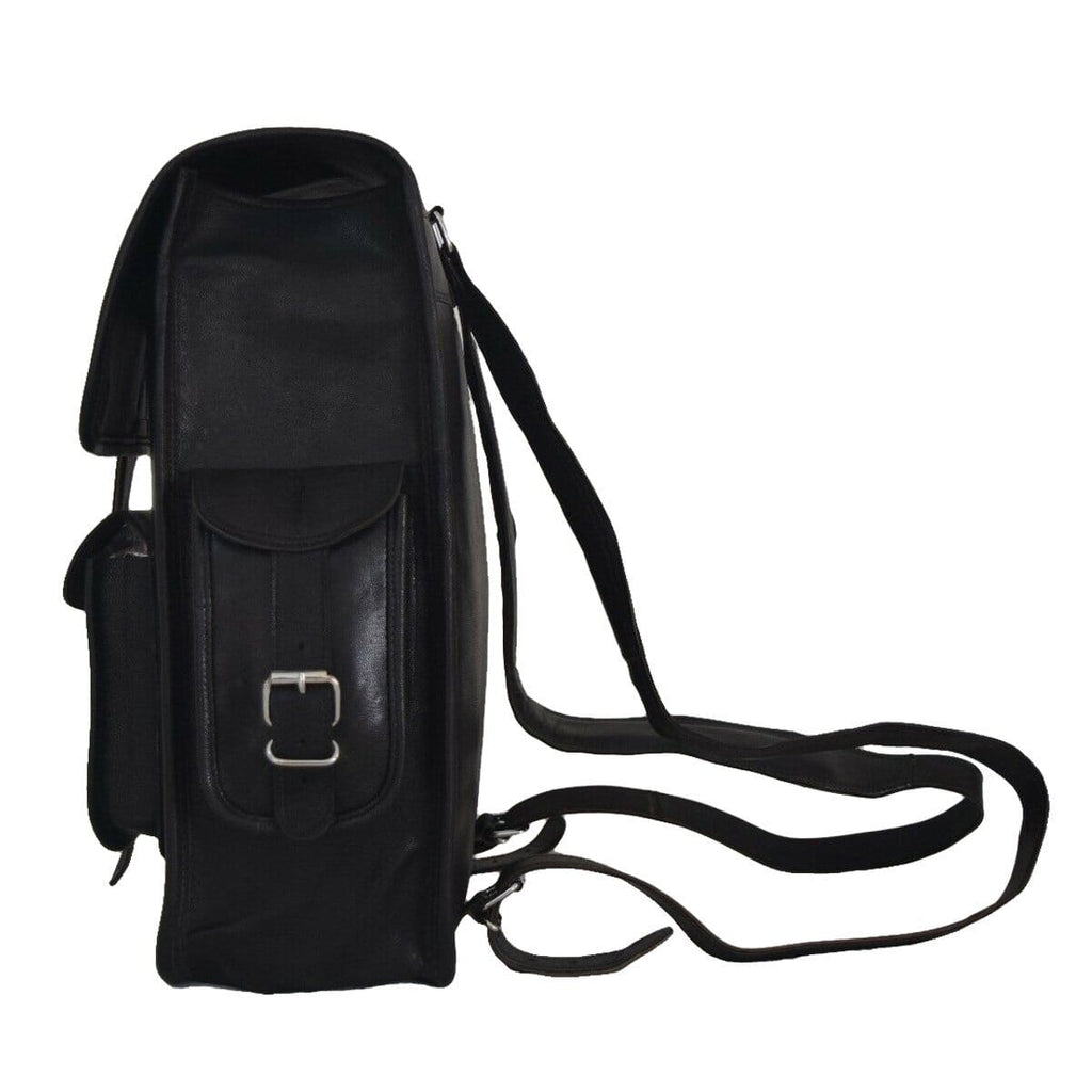 Onyx Leather Office Backpack — view 3