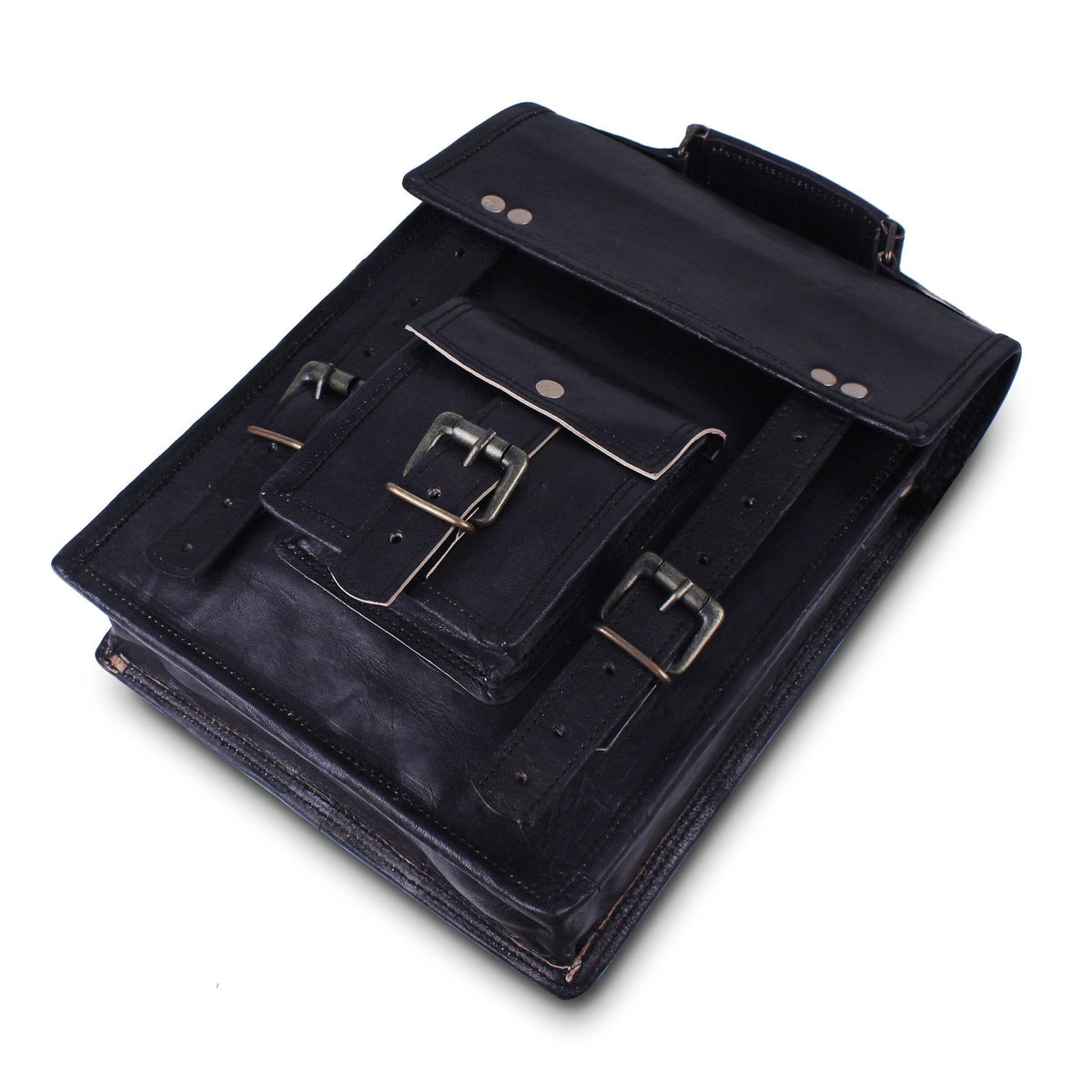 Onyx Vertical Leather Sling — view 3