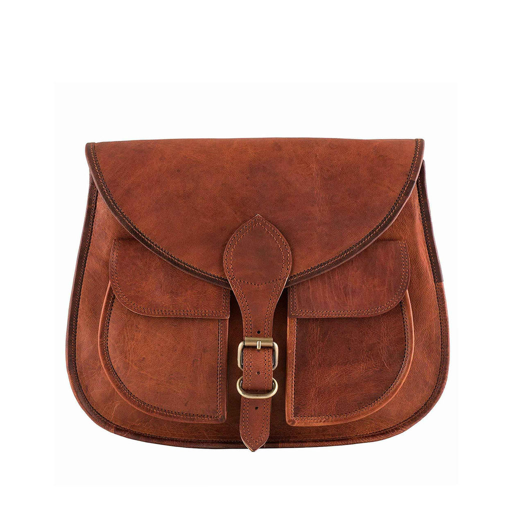 Petal Flap Leather Shoulder Bag — view 1