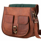 Petal Flap Leather Shoulder Bag — view 3