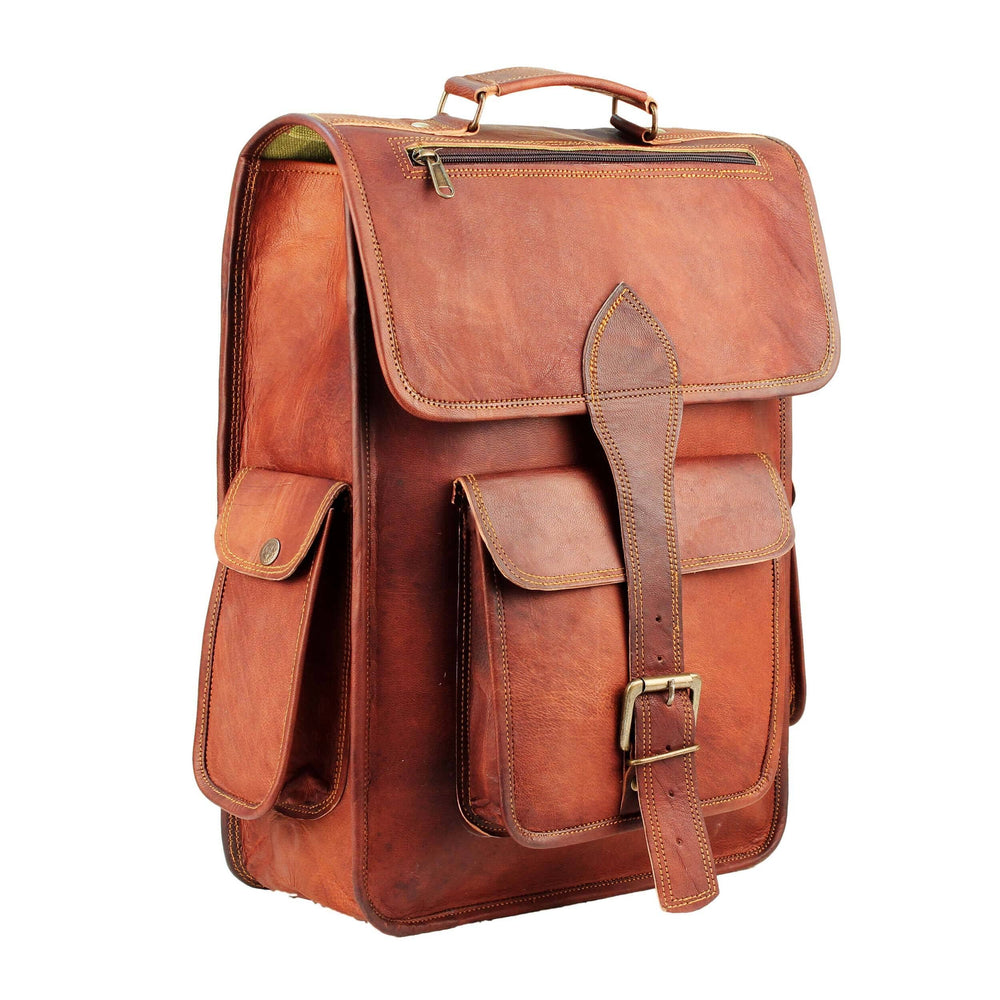 Ridge Leather Laptop Rucksack — view 2