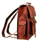 Ridge Leather Laptop Rucksack — view 3